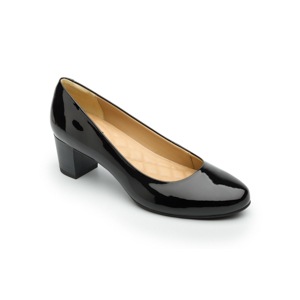 Zapato De Tacón De Vestir Flexi Con Brillo Charol Para Mujer - Estilo 47401 Negro Zapato De Tacón De Vestir Flexi Con Brillo Charol Para Mujer - Estilo 47401 Negro