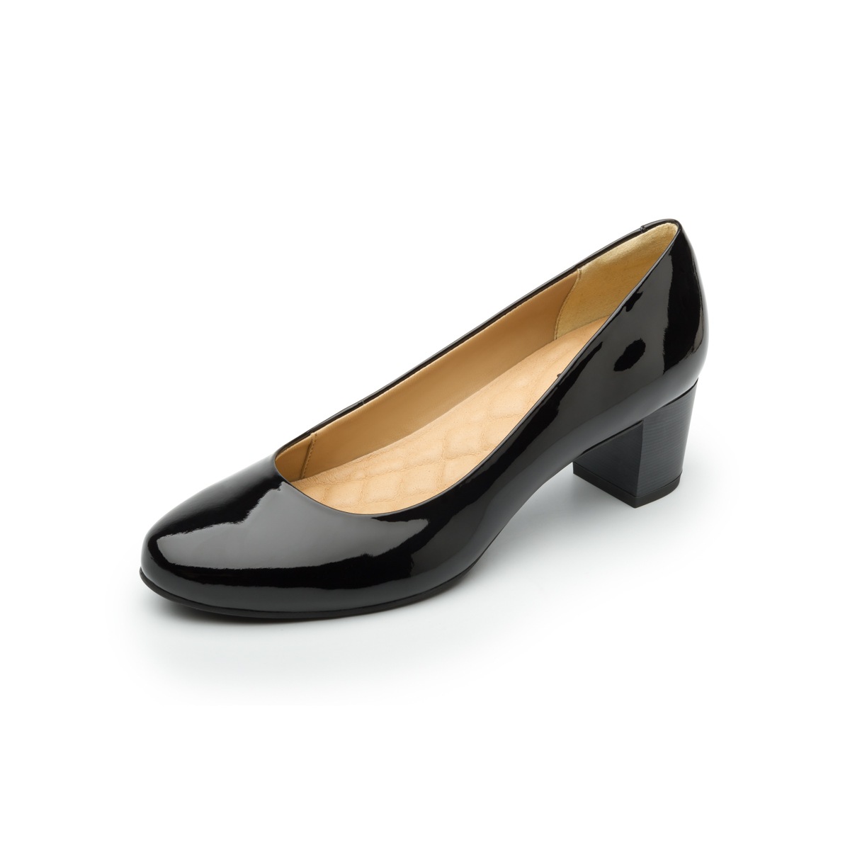 Zapato De Tacón De Vestir Flexi Con Brillo Charol Para Mujer - Estilo 47401 Negro