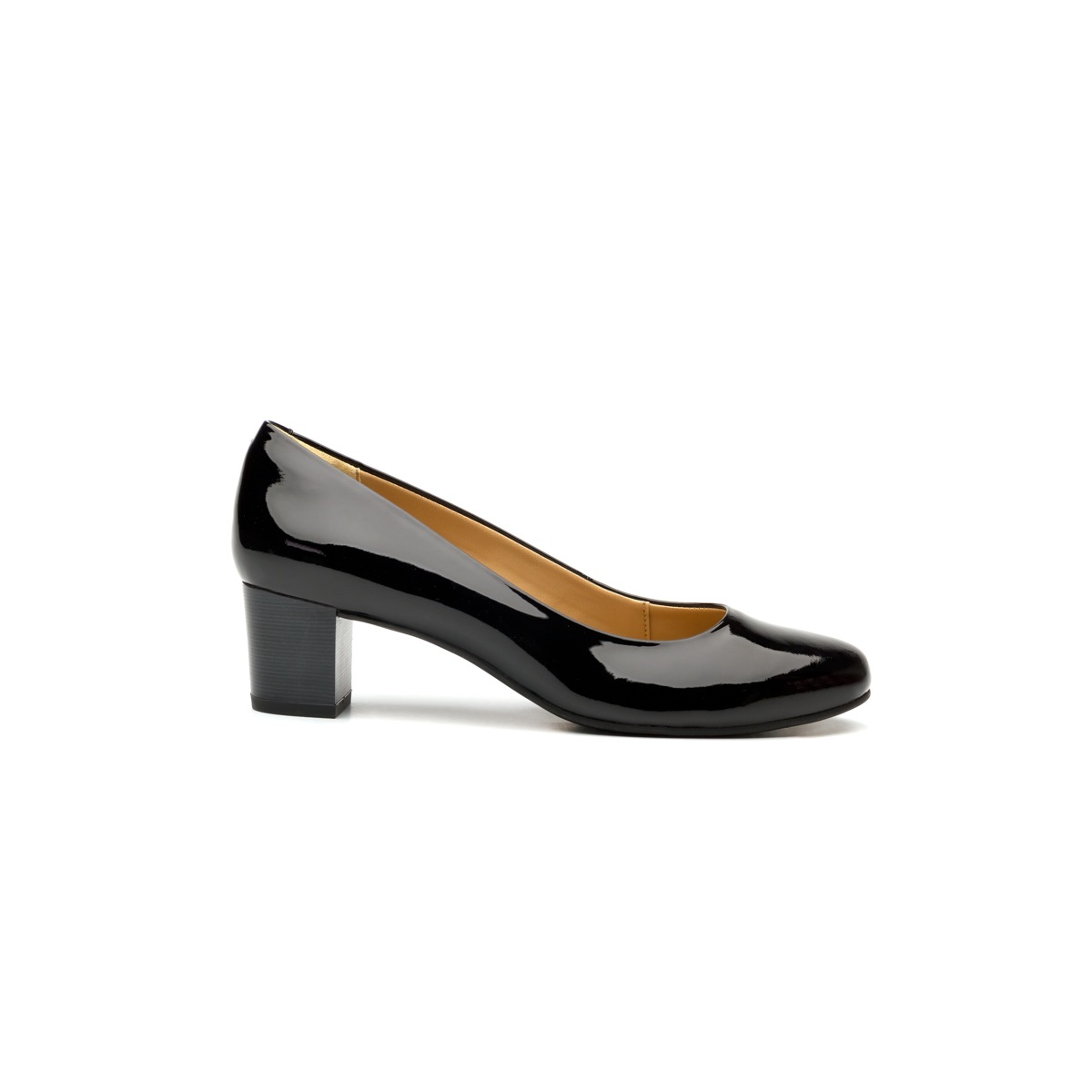 Zapato De Tacón De Vestir Flexi Con Brillo Charol Para Mujer - Estilo 47401 Negro