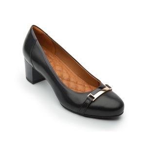 Zapato De Tacón Para Oficina Flexi Con Plantilla Comfort Pad Para Mujer - Estilo 47402 Negro Zapato De Tacón Para Oficina Flexi Con Plantilla Comfort Pad Para Mujer - Estilo 47402 Negro