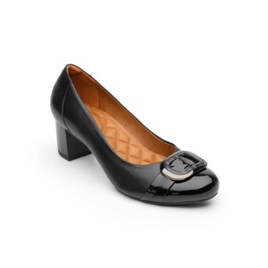 Zapato De Tacón Para Oficina Flexi Con Hebilla Xl Para Mujer - Estilo 47409 Negro Zapato De Tacón Para Oficina Flexi Con Hebilla Xl Para Mujer - Estilo 47409 Negro