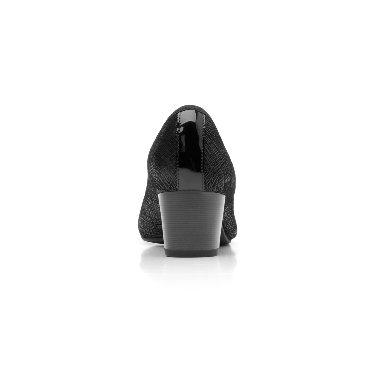 Zapato De Tacón Para Oficina Flexi Con Adorno De Cadena Para Mujer - Estilo 47412 Negro