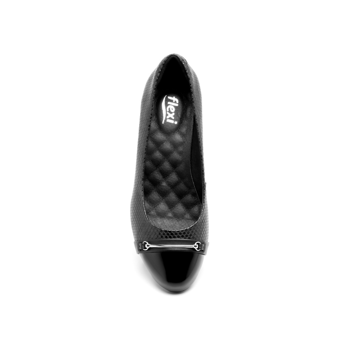 Zapatilla De Vestir Flexi para Mujer con Plantilla Comfort Pad Estilo 47413 Negro