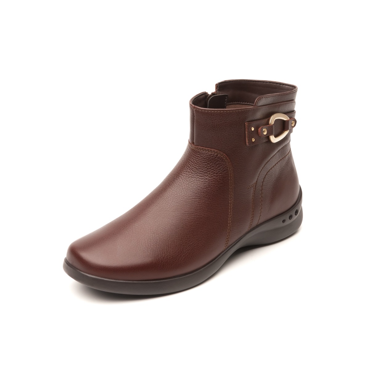 Botín Casual Flexi Con Plantilla Removible Para Mujer - Estilo 48325 Café