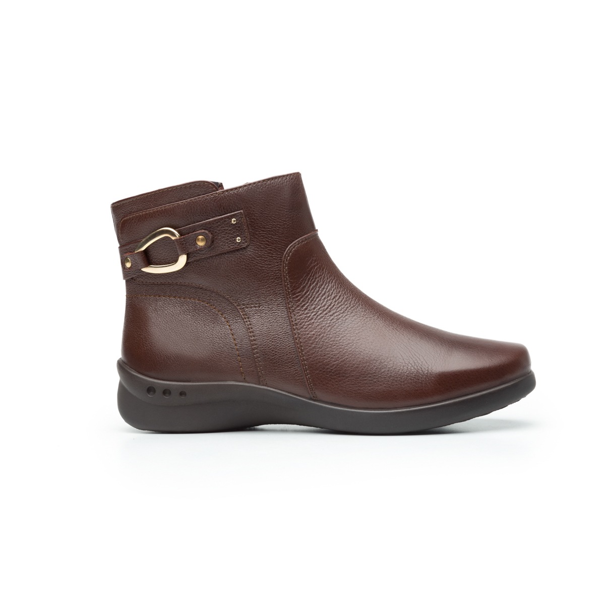 Botín Casual Flexi Con Plantilla Removible Para Mujer - Estilo 48325 Café