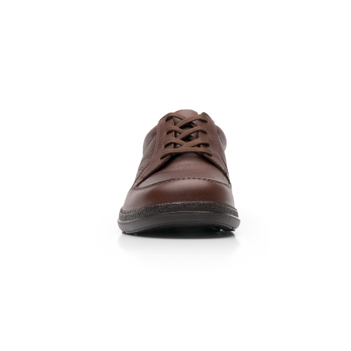 Zapato Casual Para De Servicio/Clínico Flexi Con Piel Graneada Para Hombre - Estilo 50607 Café