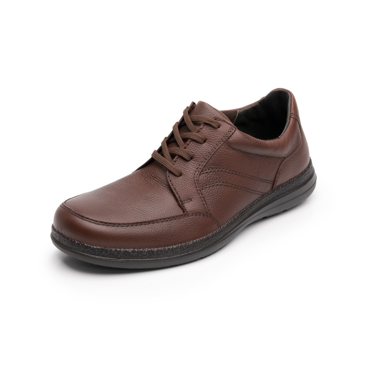 Zapato Casual Para De Servicio/Clínico Flexi Con Piel Graneada Para Hombre - Estilo 50607 Café