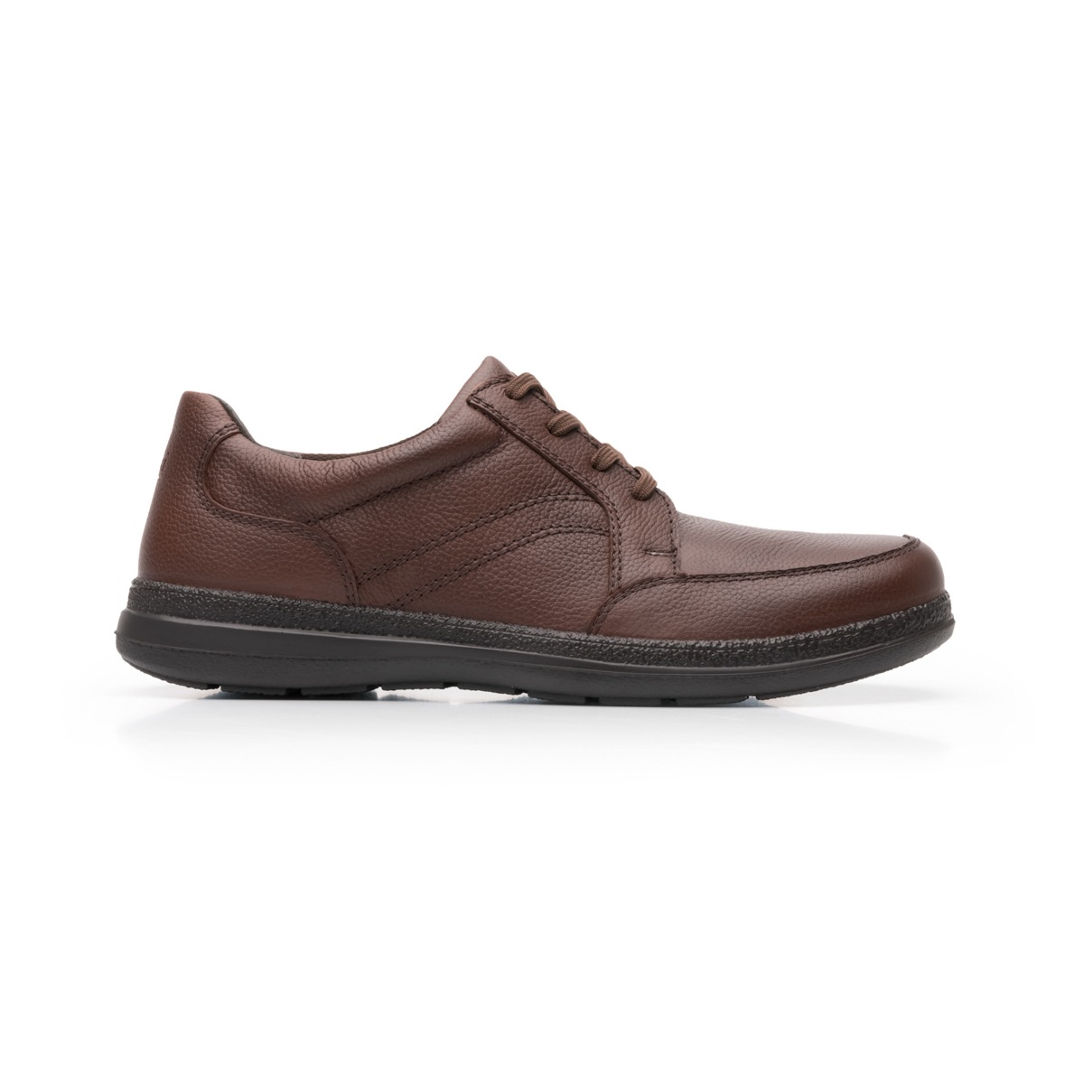 Zapato Casual Para De Servicio/Clínico Flexi Con Piel Graneada Para Hombre - Estilo 50607 Café