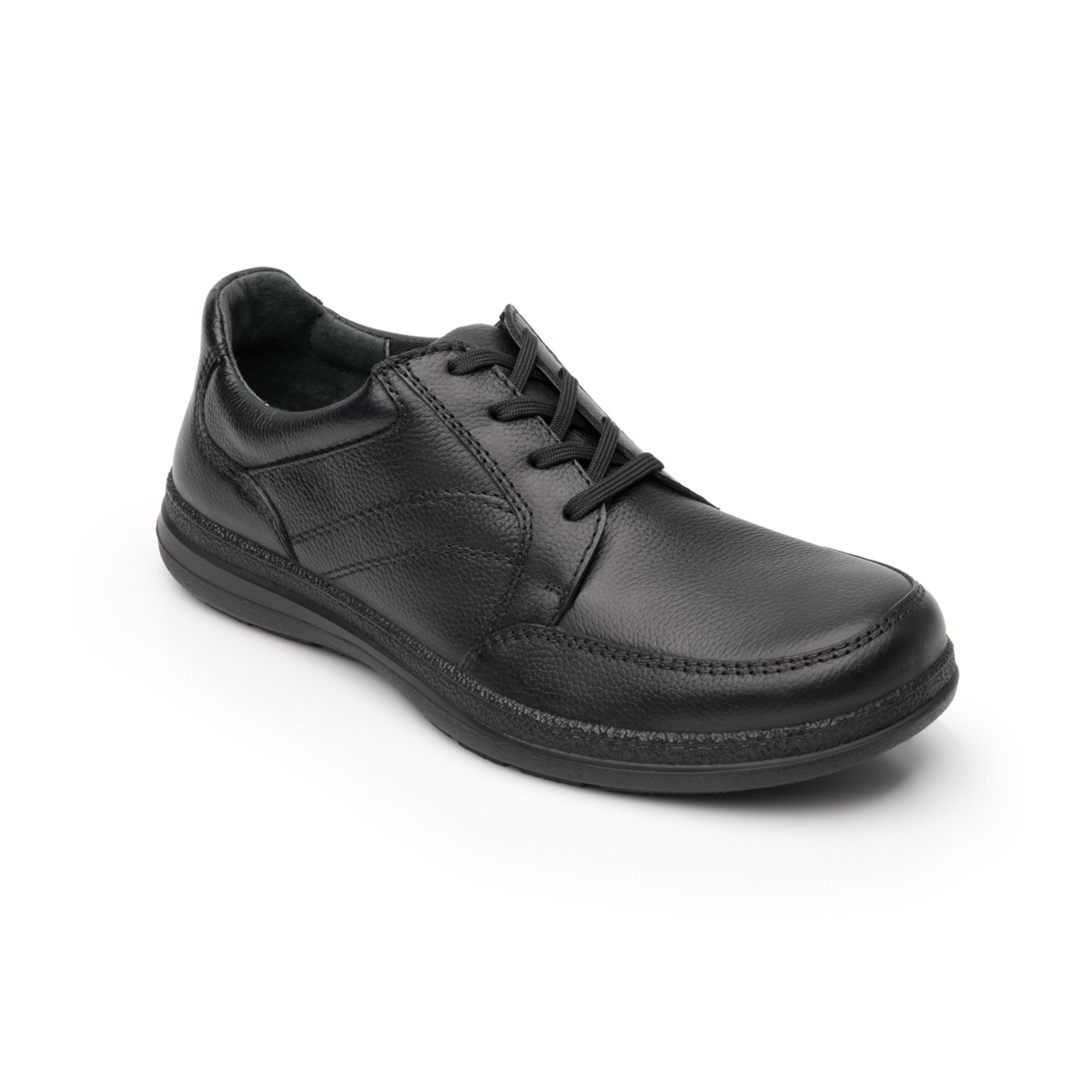 Zapato Casual Para De Servicio/Clínico Flexi Con Piel Graneada Para Hombre - Estilo 50607 Negro