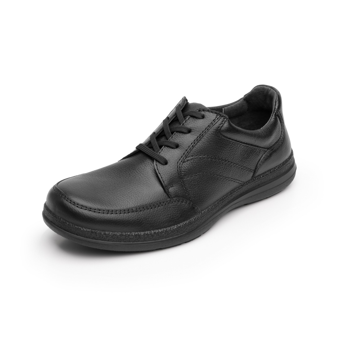Zapato Casual Para De Servicio/Clínico Flexi Con Piel Graneada Para Hombre - Estilo 50607 Negro