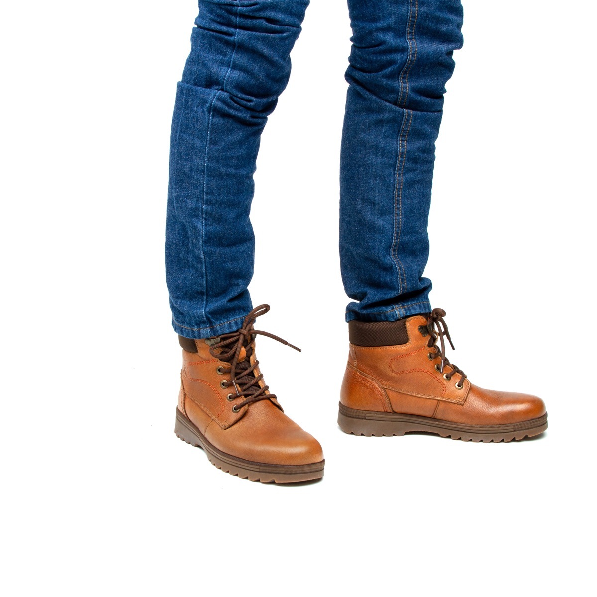Bota Para Outdoor Flexi Country Con Sistema Walking Soft Para Hombre - Estilo 50701 Tan
