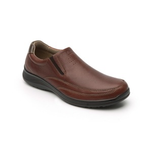 Mocasín Casual Para Oficina Flexi Con Elásticos Laterales Para Hombre - Estilo 50808 Nogal Mocasín Casual Para Oficina Flexi Con Elásticos Laterales Para Hombre - Estilo 50808 Nogal