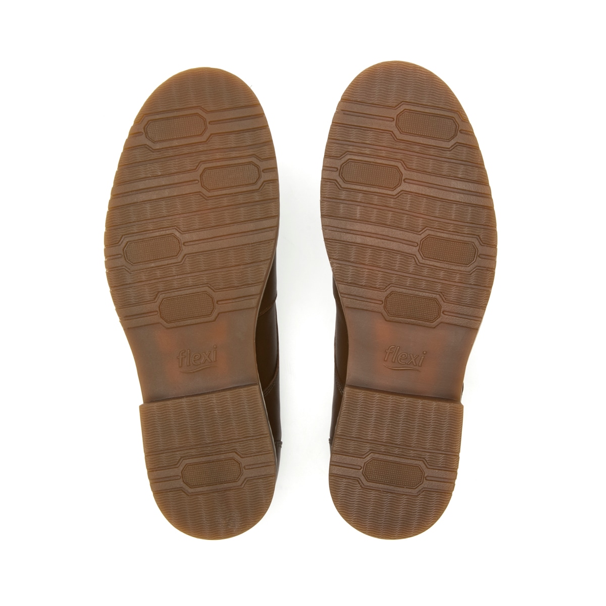 Derby Escolar Flexi para Niño con Amarre Frontal Estilo 50914 Tan