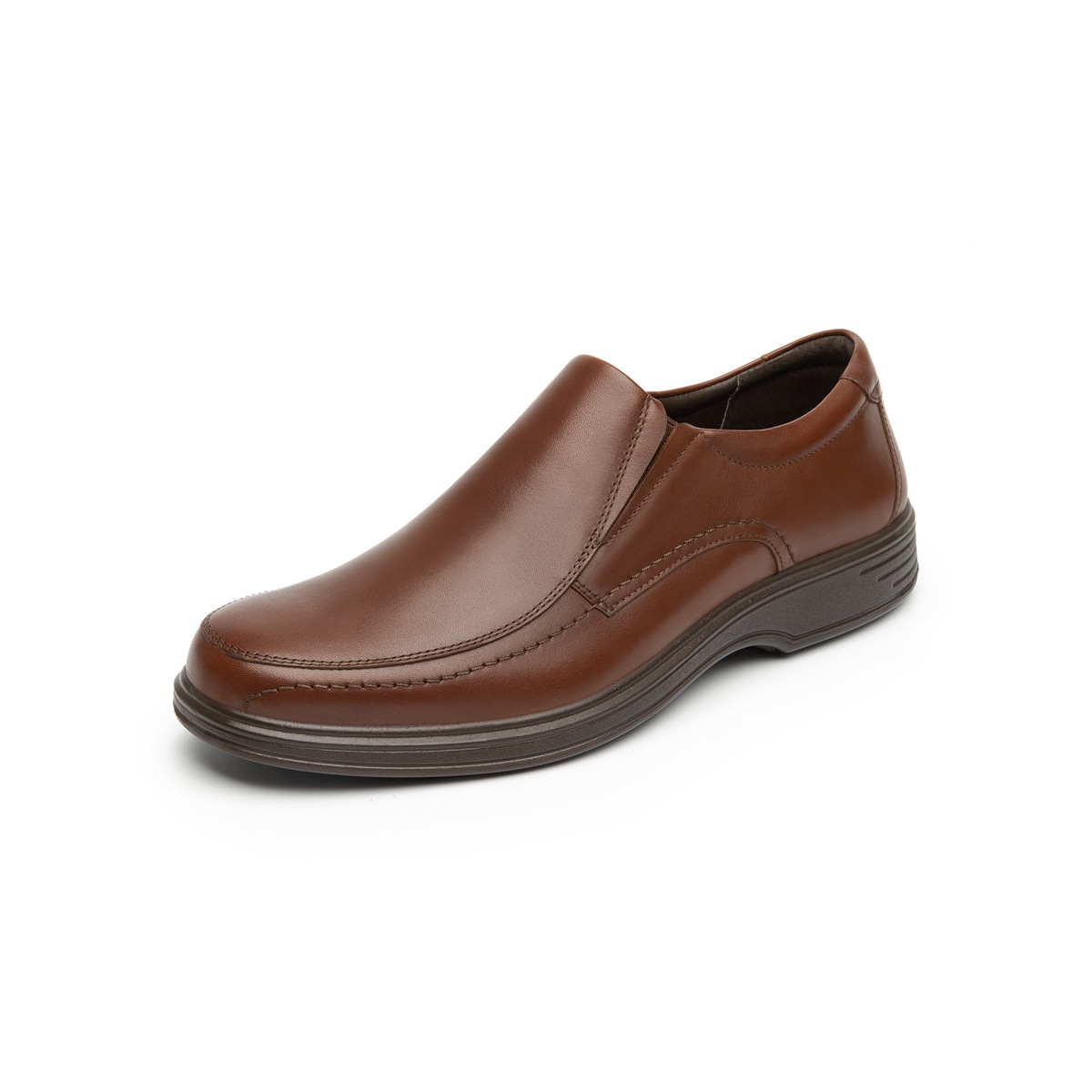 Mocasín Casual Para Oficina Flexi Con Sistema Walking Soft Para Hombre - Estilo 59303 Dark Tan