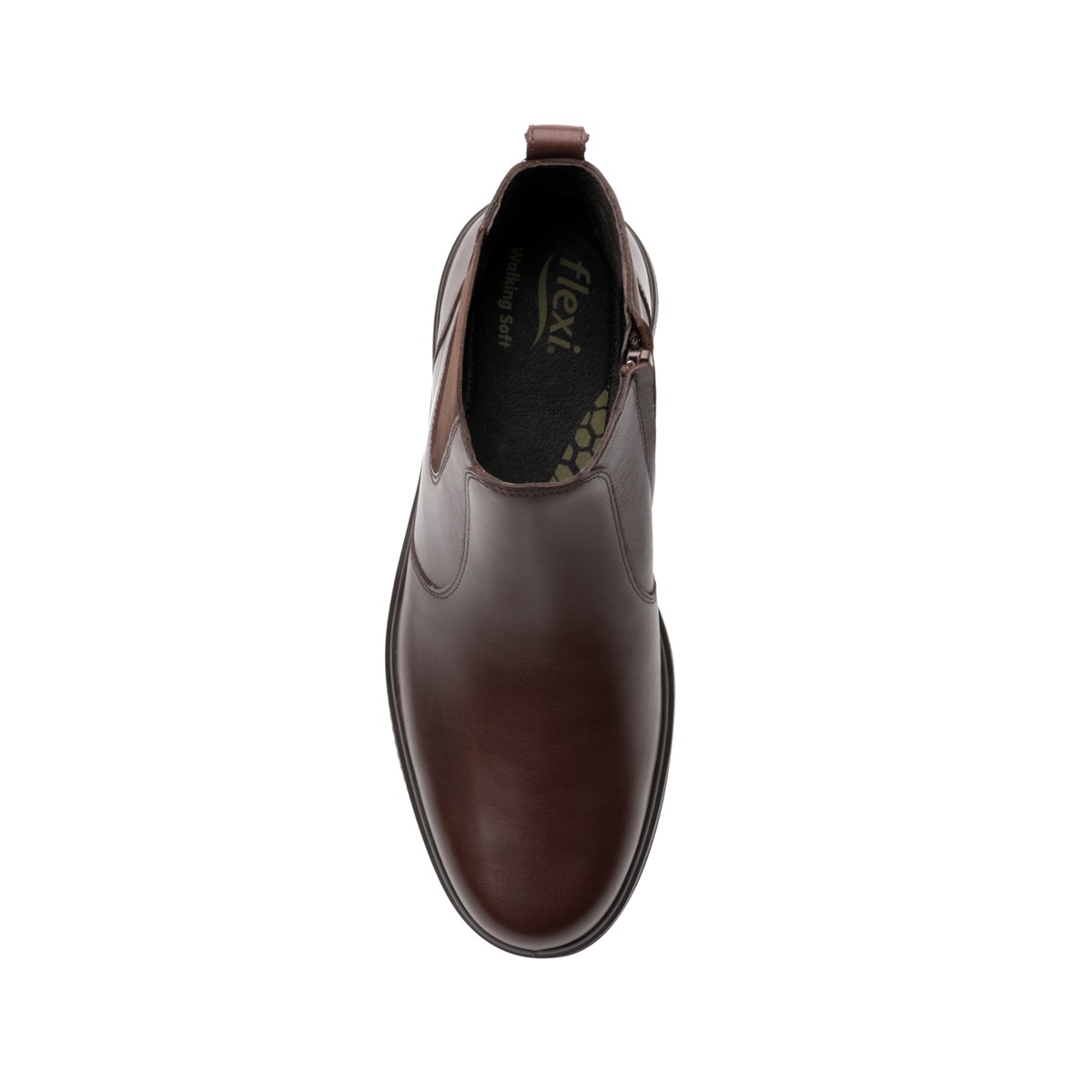 Botín Casual Para Oficina Flexi Con Sistema Walking Soft Para Hombre - Estilo 59305 Dk Oporto