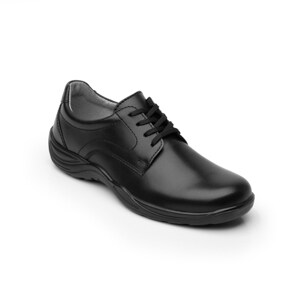 Zapato Escolar Tipo Derby Flexi para Niño con Recovery Form Estilo 59916 Negro