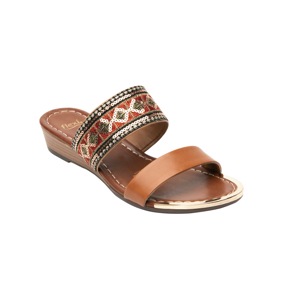 Sandalia Casual Flexi Con Adorno Tribal Para Mujer - Estilo 600002 Rojo Sandalia Casual Flexi Con Adorno Tribal Para Mujer - Estilo 600002 Rojo