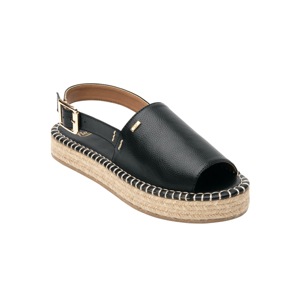 Sandalia Con Plataforma Flexi Con Suela Tipo Yute Para Mujer - Estilo 600101 Negro Sandalia Con Plataforma Flexi Con Suela Tipo Yute Para Mujer - Estilo 600101 Negro