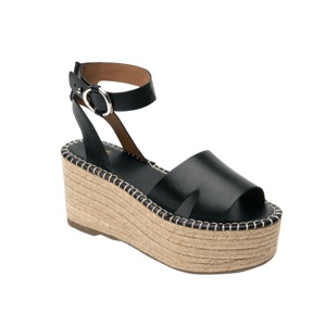 Sandalia Con Plataforma Flexi Con Suela Tipo Yute Para Mujer - Estilo 600301 Negro Sandalia Con Plataforma Flexi Con Suela Tipo Yute Para Mujer - Estilo 600301 Negro