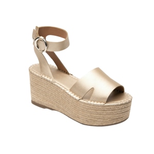 Sandalia Con Plataforma Flexi Con Suela Tipo Yute Para Mujer - Estilo 600301 Oro Sandalia Con Plataforma Flexi Con Suela Tipo Yute Para Mujer - Estilo 600301 Oro