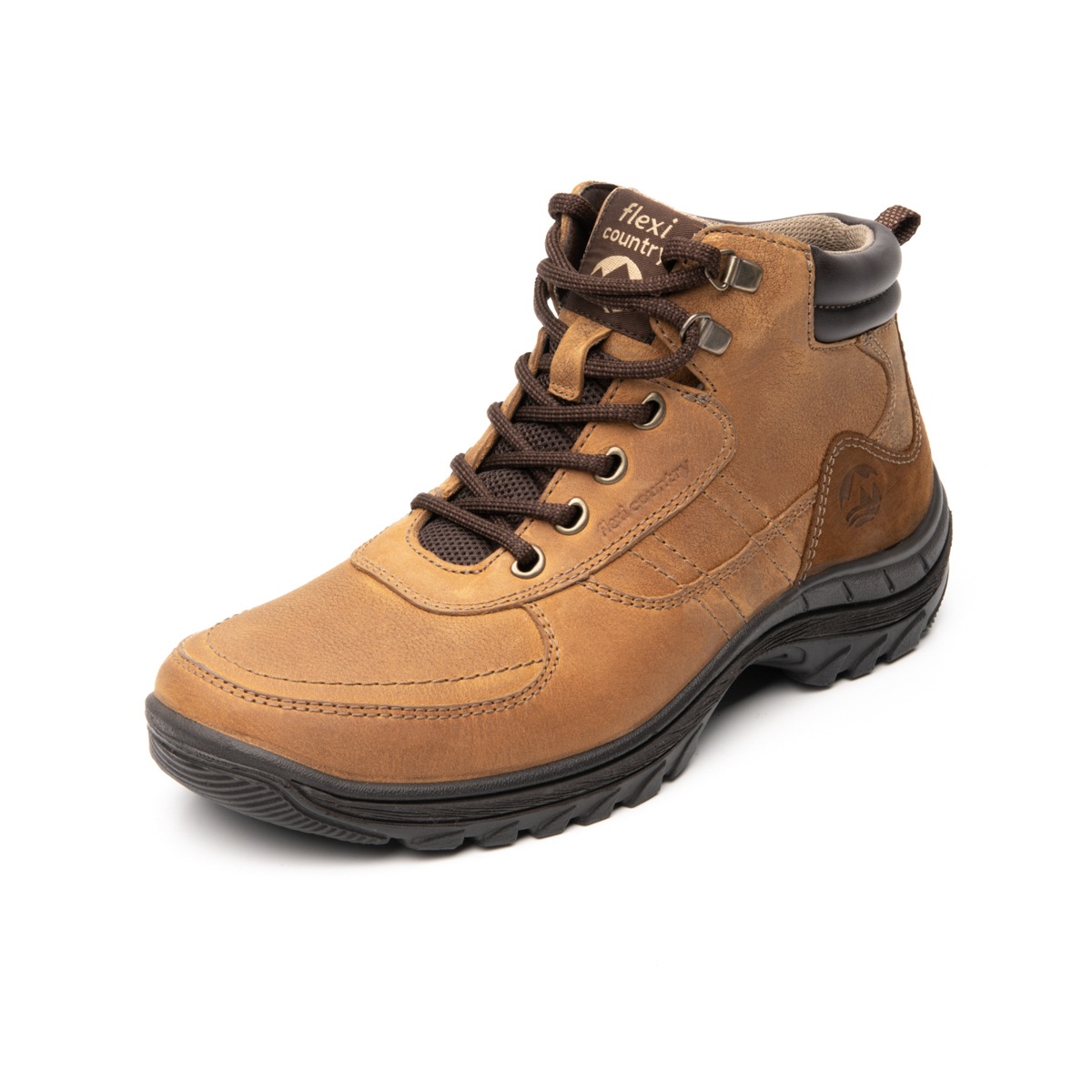 Bota Para Outdoor Flexi Country Con Piel Graneada Para Hombre - Estilo 66514 Honey