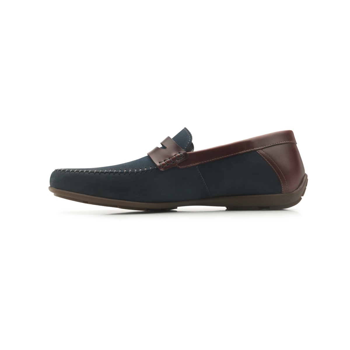 Mocasín Urbano Flexi Dos Colores Para Hombre - Estilo 68607 Navy