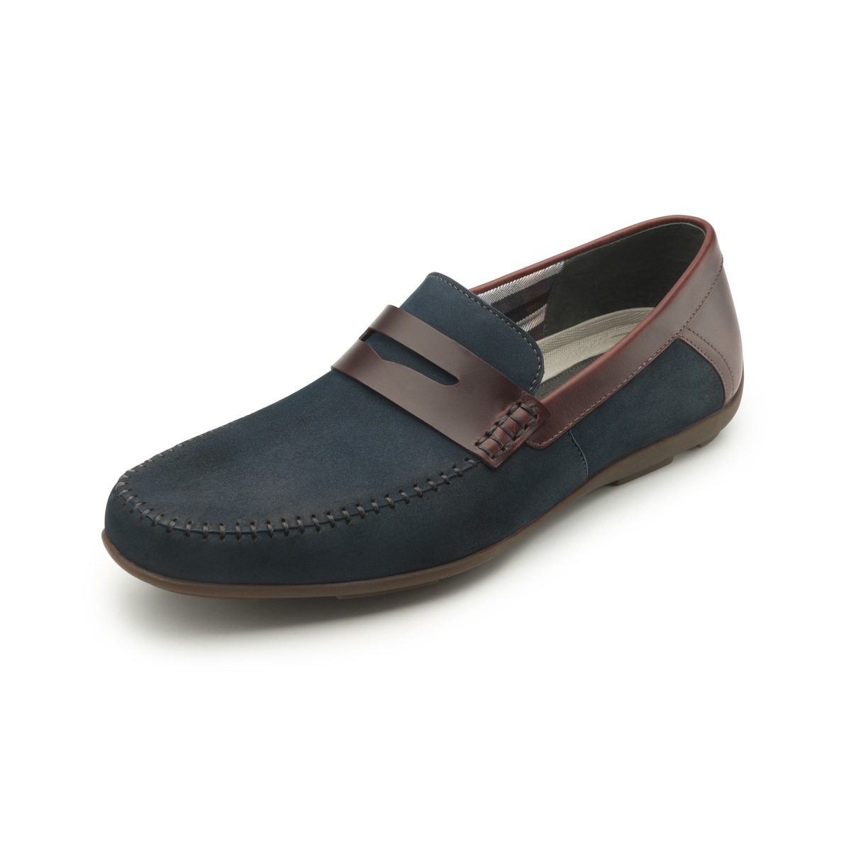 Mocasín Urbano Flexi Dos Colores Para Hombre - Estilo 68607 Navy