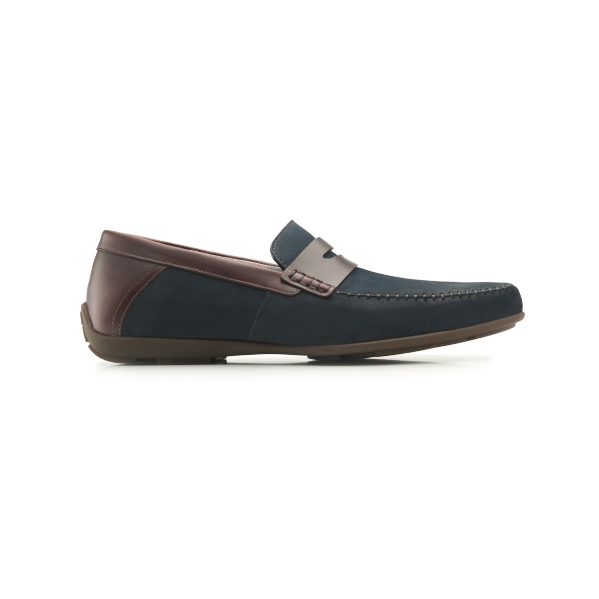 Mocasín Urbano Flexi Dos Colores Para Hombre - Estilo 68607 Navy