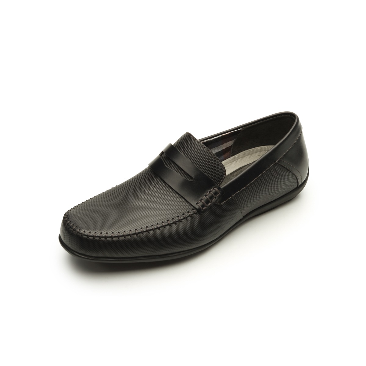 Mocasín Urbano Flexi Con Antifaz Para Hombre - Estilo 68607 Negro