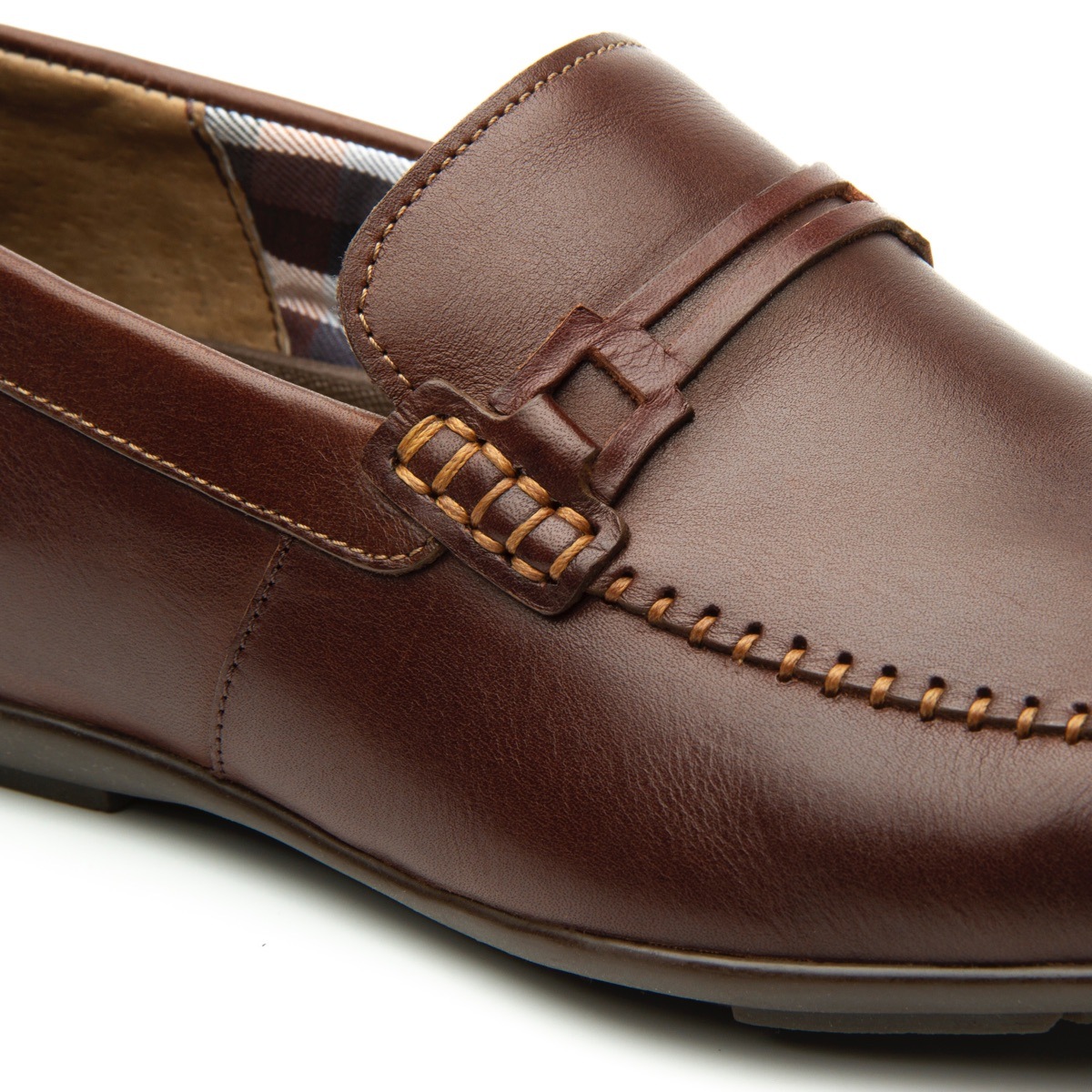Mocasín Urbano Flexi Con Herraje Café Para Hombre - Estilo 68614 Moka