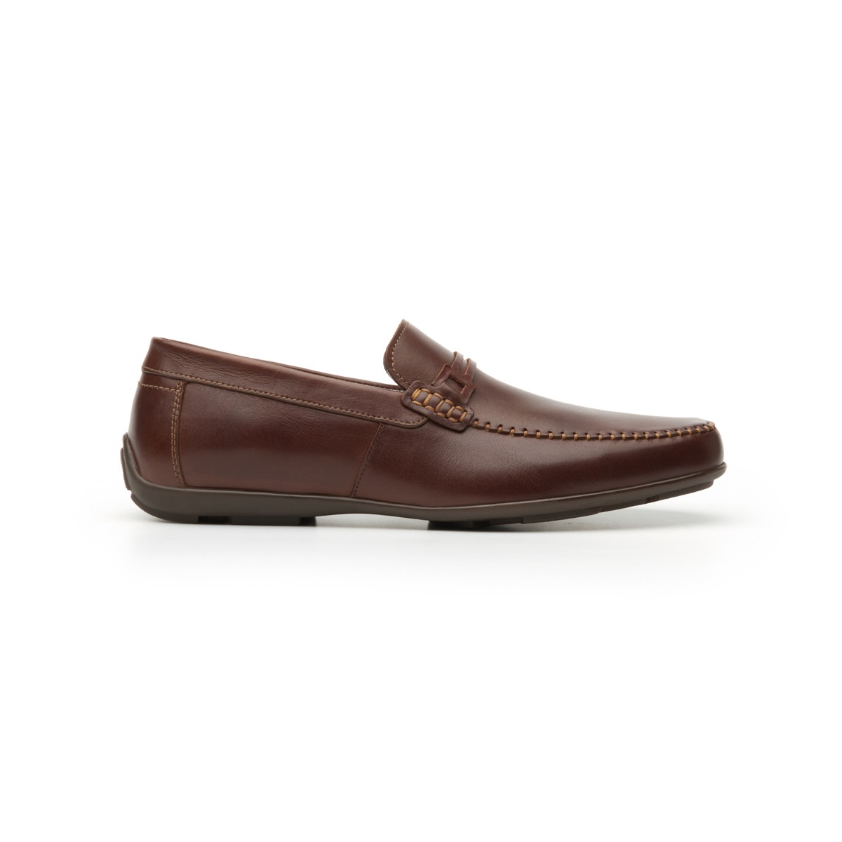 Mocasín Urbano Flexi Con Herraje Café Para Hombre - Estilo 68614 Moka