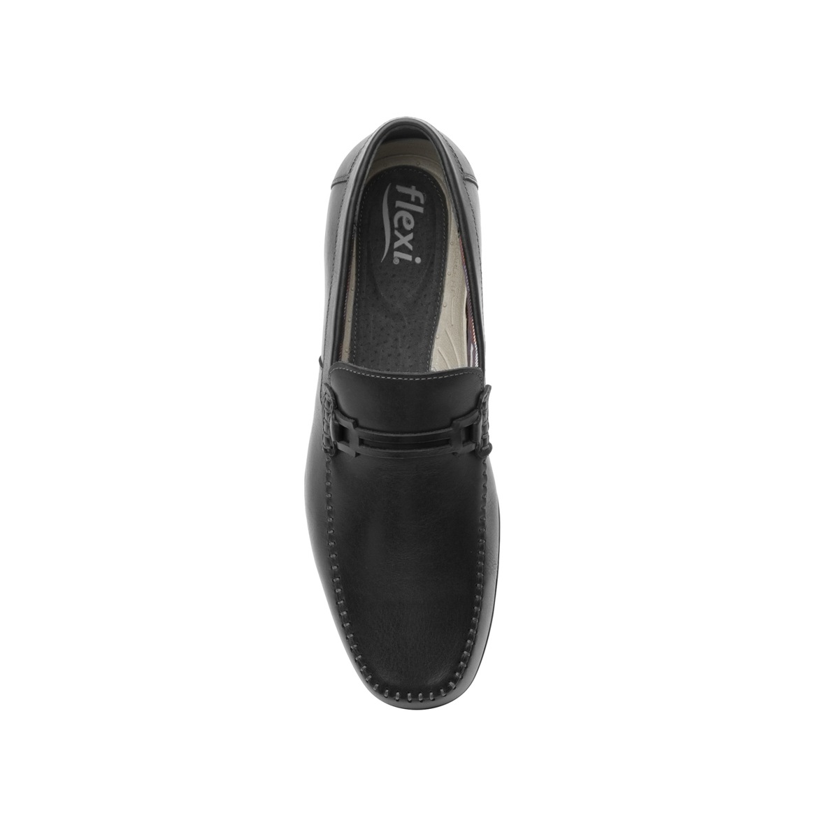 Mocasín Urbano Flexi Con Herraje Negro Para Hombre - Estilo 68614 Negro