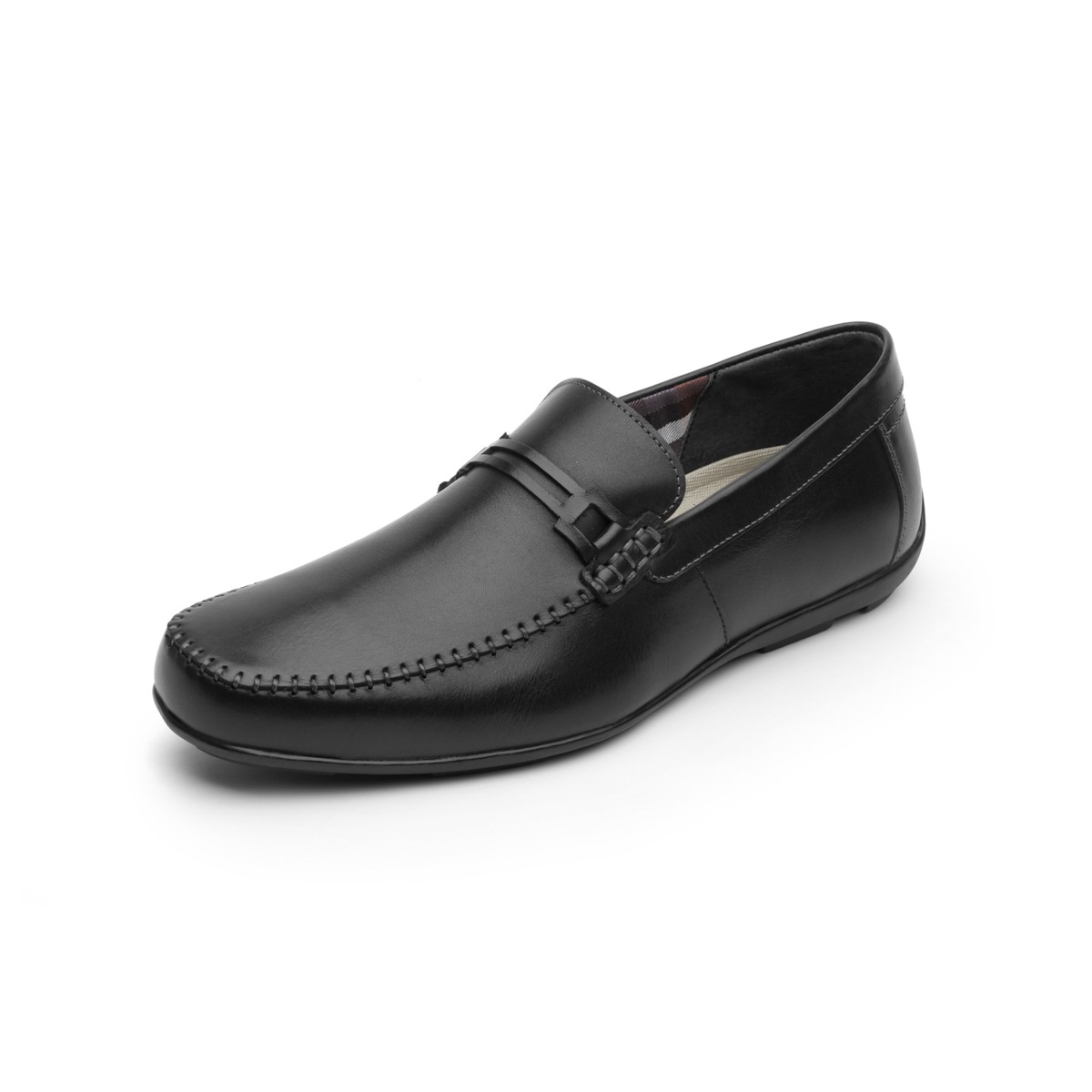 Mocasín Urbano Flexi Con Herraje Negro Para Hombre - Estilo 68614 Negro