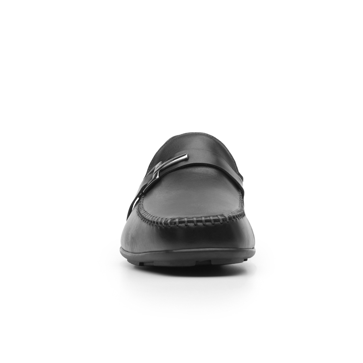 Mocasín Urbano Flexi Con Herraje Níquel Para Hombre - Estilo 68615 Negro