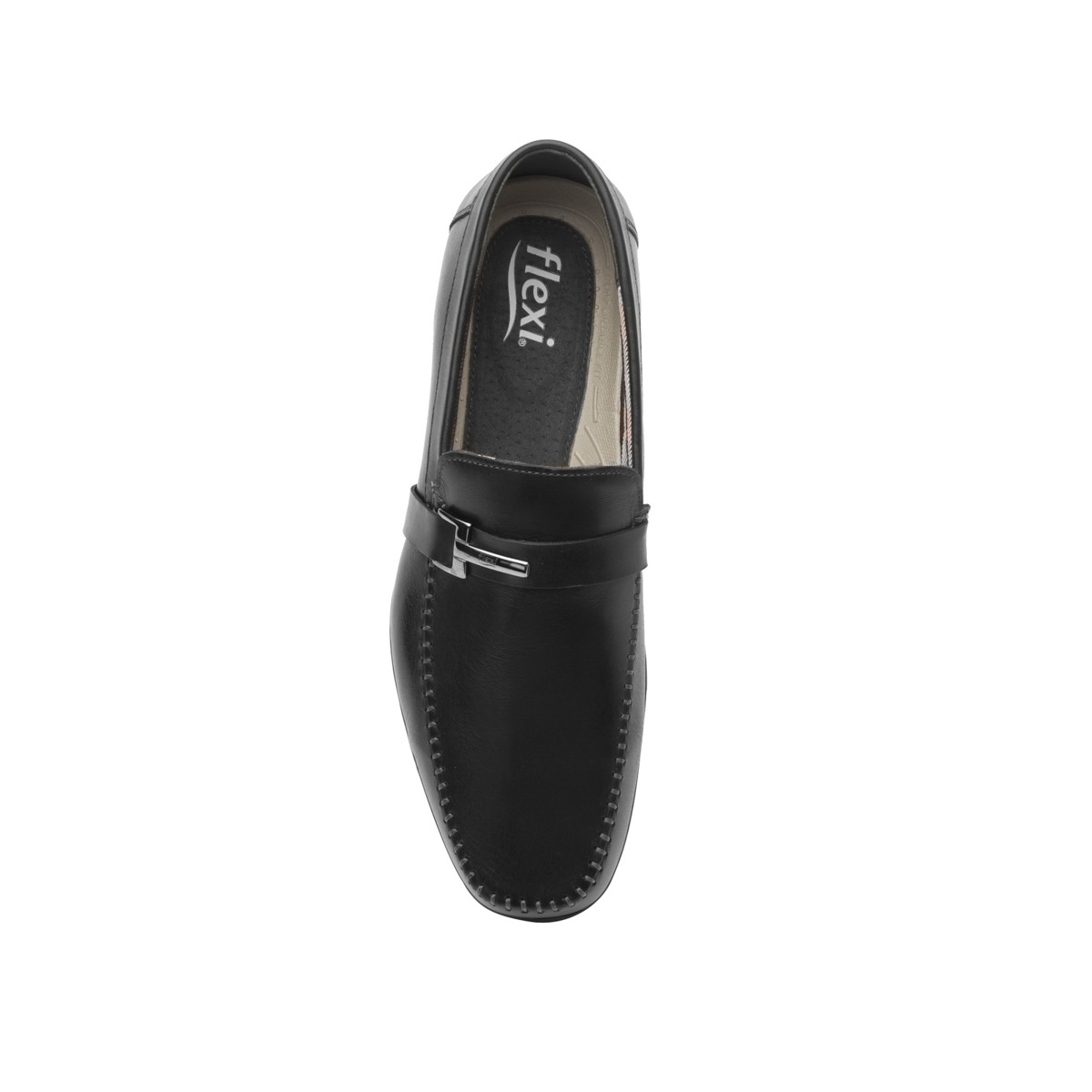 Mocasín Urbano Flexi Con Herraje Níquel Para Hombre - Estilo 68615 Negro
