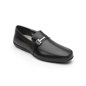 Mocasín Urbano Flexi Con Herraje Níquel Para Hombre - Estilo 68615 Negro Mocasín Urbano Flexi Con Herraje Níquel Para Hombre - Estilo 68615 Negro
