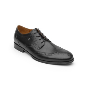 Zapato Derby Bostoniano Quirelli Con Suela De Cuero Para Hombre - Estilo 700102 Negro Zapato Derby Bostoniano Quirelli Con Suela De Cuero Para Hombre - Estilo 700102 Negro