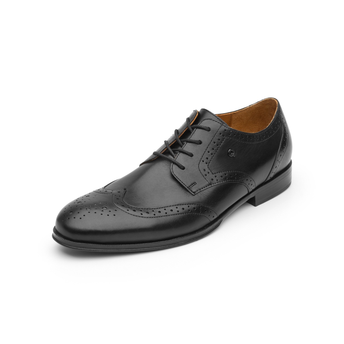 Zapato Derby Bostoniano Quirelli Con Suela De Cuero Para Hombre - Estilo 700102 Negro