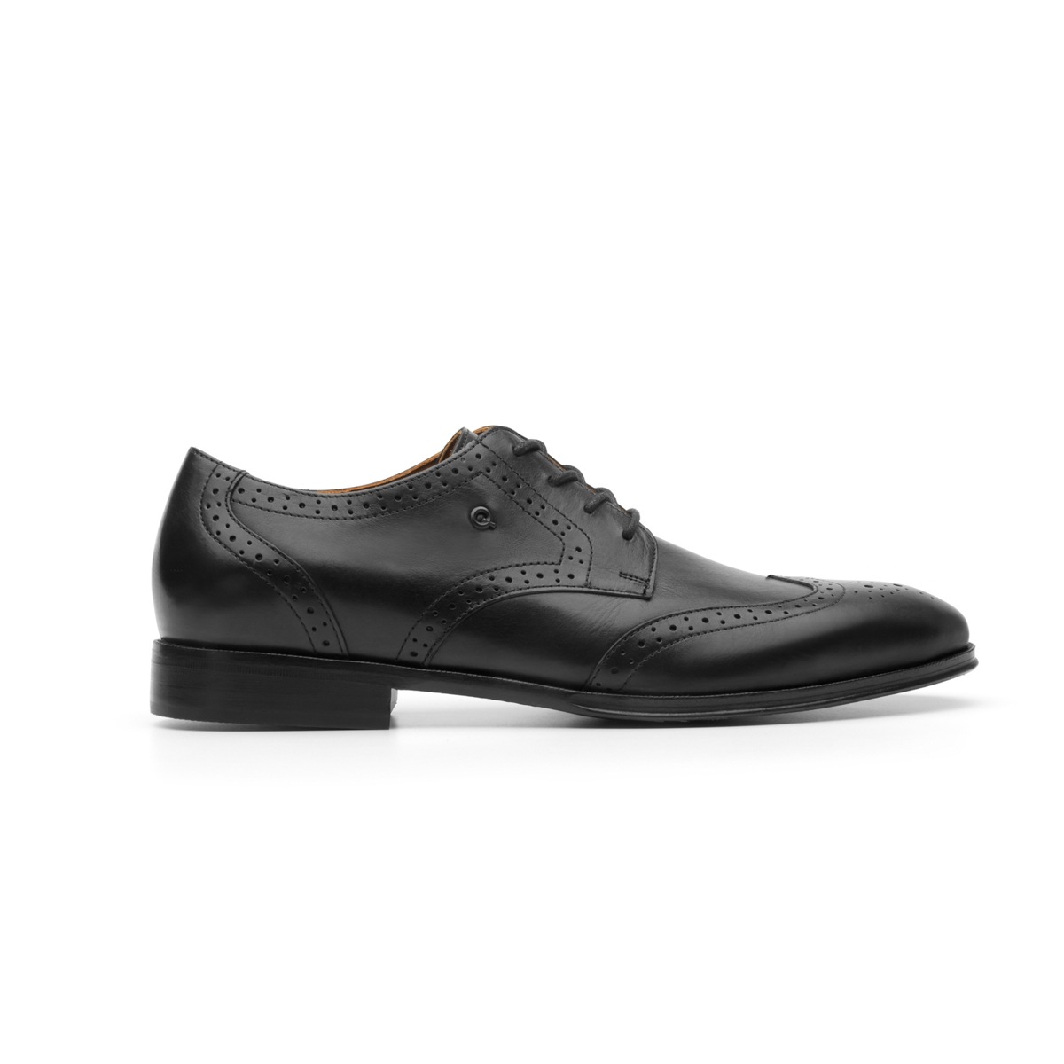 Zapato Derby Bostoniano Quirelli Con Suela De Cuero Para Hombre - Estilo 700102 Negro