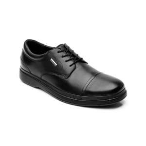 Derby Básico Con Puntera Quirelli para Hombre con Corte Acojinado Estilo 700905 Negro Derby Básico Con Puntera Quirelli para Hombre con Corte Acojinado Estilo 700905 Negro