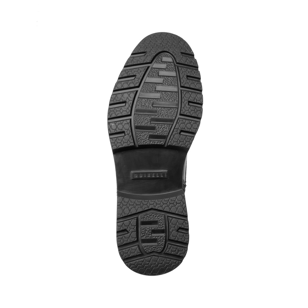 Bota De Agujetas Quirelli Con De Talle De Piel Grabada Para Hombre - Estilo 701003 Negro