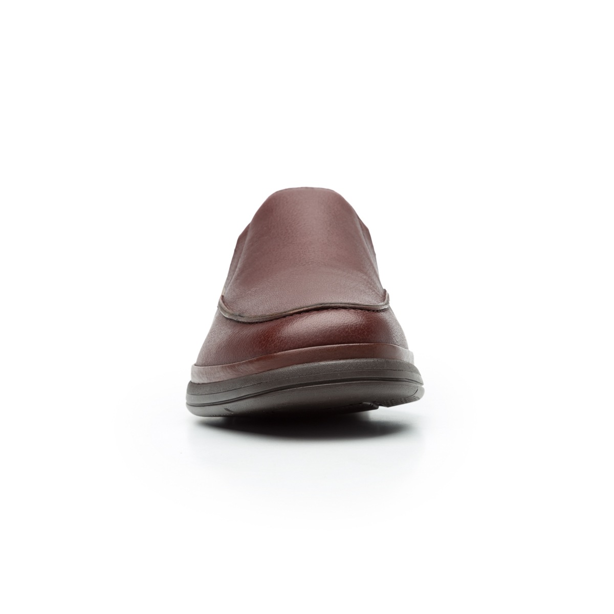Mocasín Liso De Piel Quirelli Con Suela Gruesa Para Hombre - Estilo 701202 Café