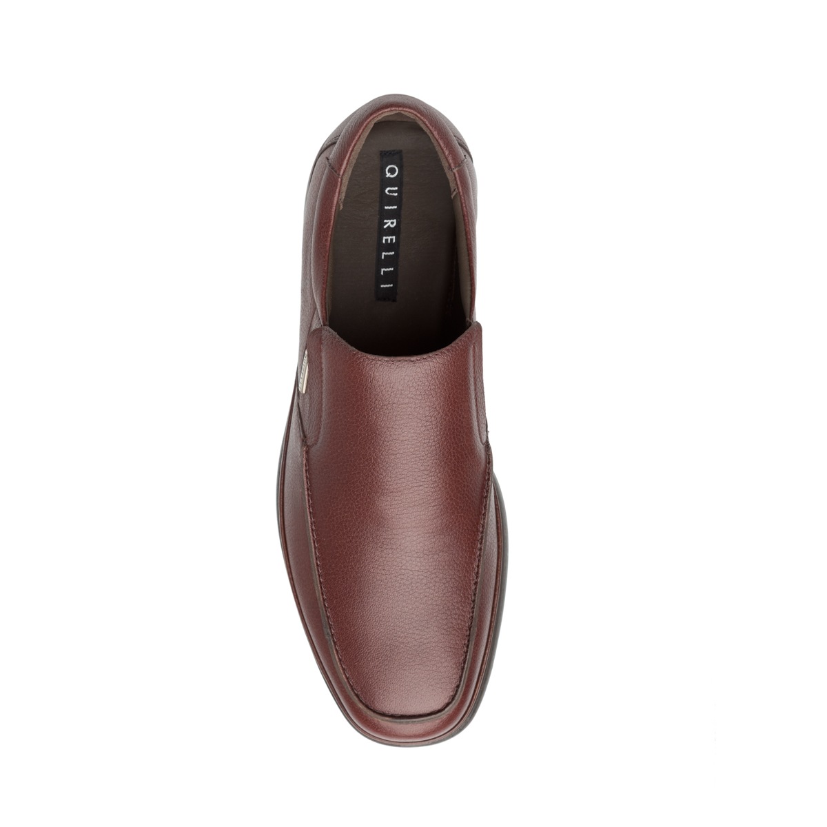 Mocasín Liso De Piel Quirelli Con Suela Gruesa Para Hombre - Estilo 701202 Café