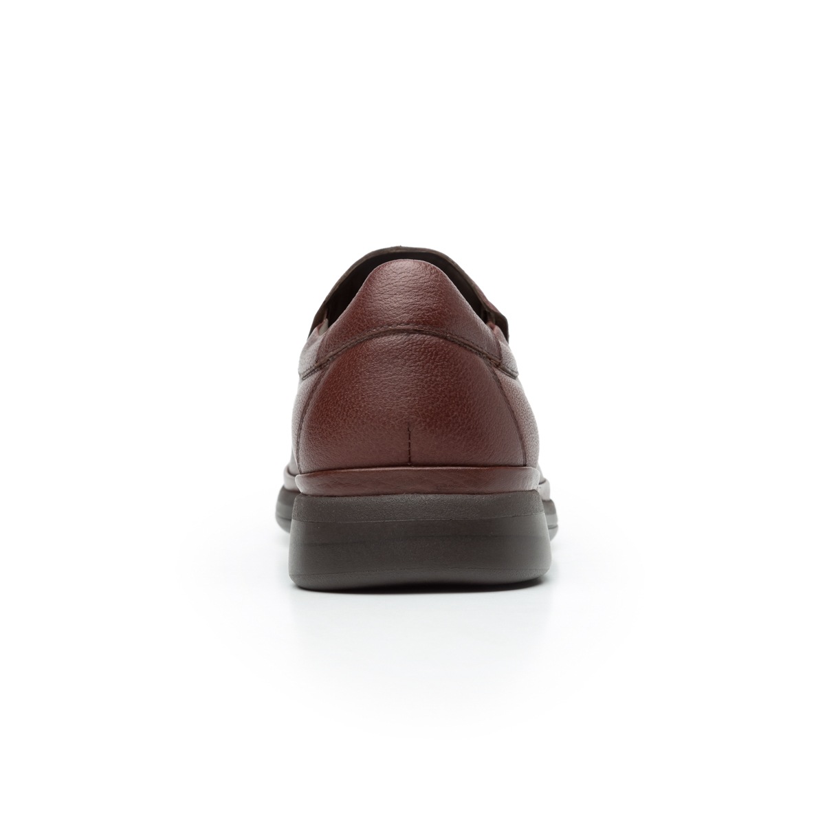 Mocasín Liso De Piel Quirelli Con Suela Gruesa Para Hombre - Estilo 701202 Café