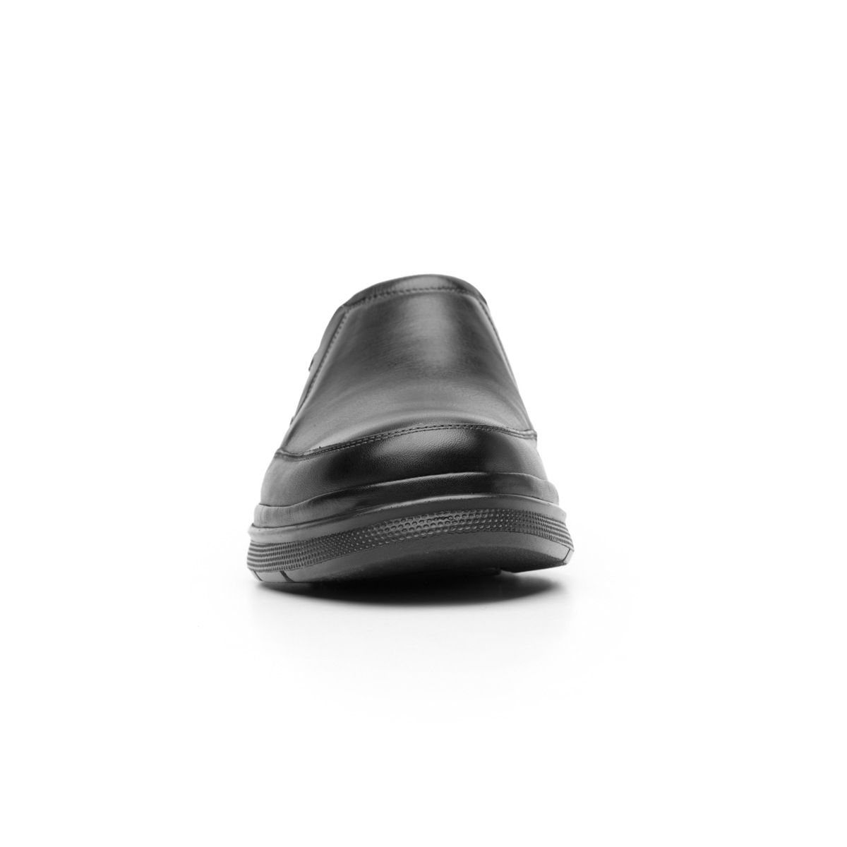 Mocasín Liso De Piel Quirelli Con Suela Gruesa Para Hombre - Estilo 701202 Negro