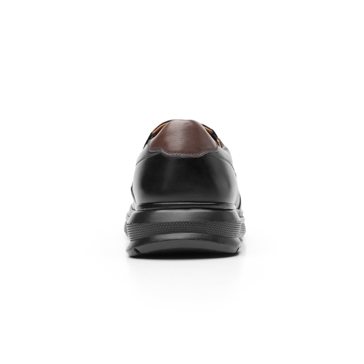Mocasín Liso De Piel Quirelli Con Suela Gruesa Para Hombre - Estilo 701202 Negro