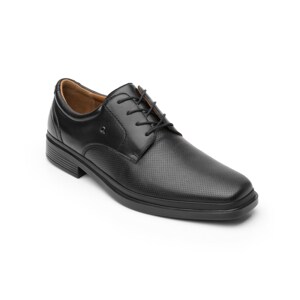 Zapato Casual Para Oficina Quirelli Con Corte Acojinado  Para Hombre - Estilo 701301 Negro