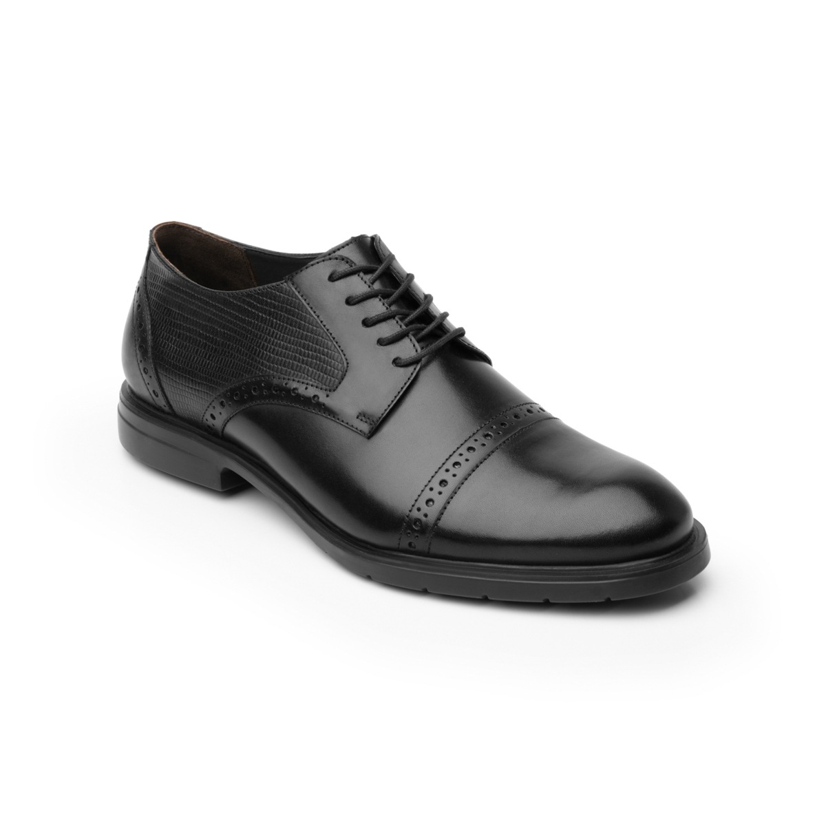 Zapato Derby Quirelli para Hombre con Suela extra ligera Estilo 702102 Negro