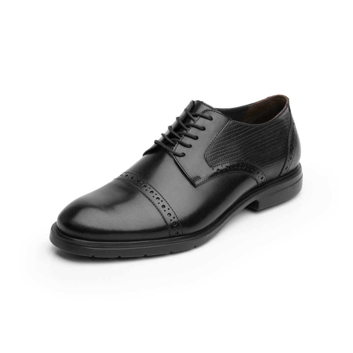 Zapato Derby Quirelli para Hombre con Suela extra ligera Estilo 702102 Negro
