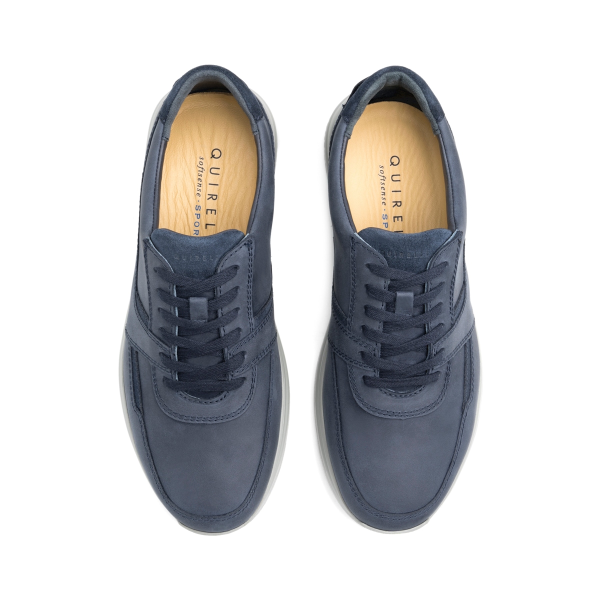 Sneaker Confort Casual Quirelli para Hombre con Corte Acojinado y Flowtek Estilo 702509 Marino